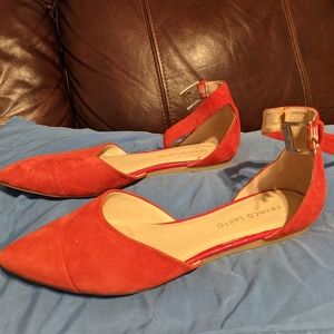 Franco Sarto red dressy flats